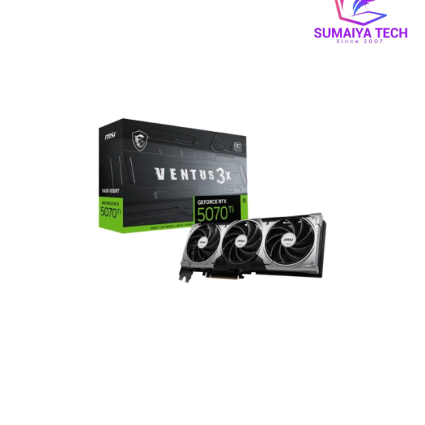 MSI GeForce RTX 5070 Ti 16G VENTUS 3X OC 16GB GDDR7 Graphics Card