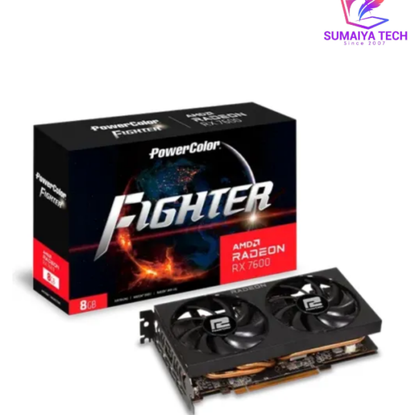 PowerColor Fighter AMD Radeon RX 7600 8GB GDDR6 Graphics Card
